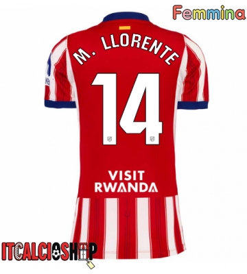 Atletico Madrid Marcos Llorente #14 Prima Maglia Femmina 2026-27 Manica Corta